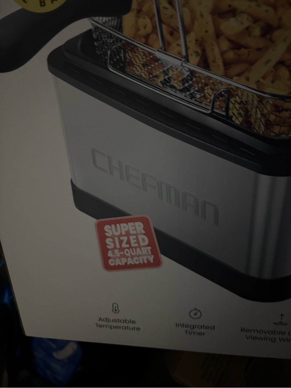 Silver & Black Deep Fryer - 4.5-Quart Capacity